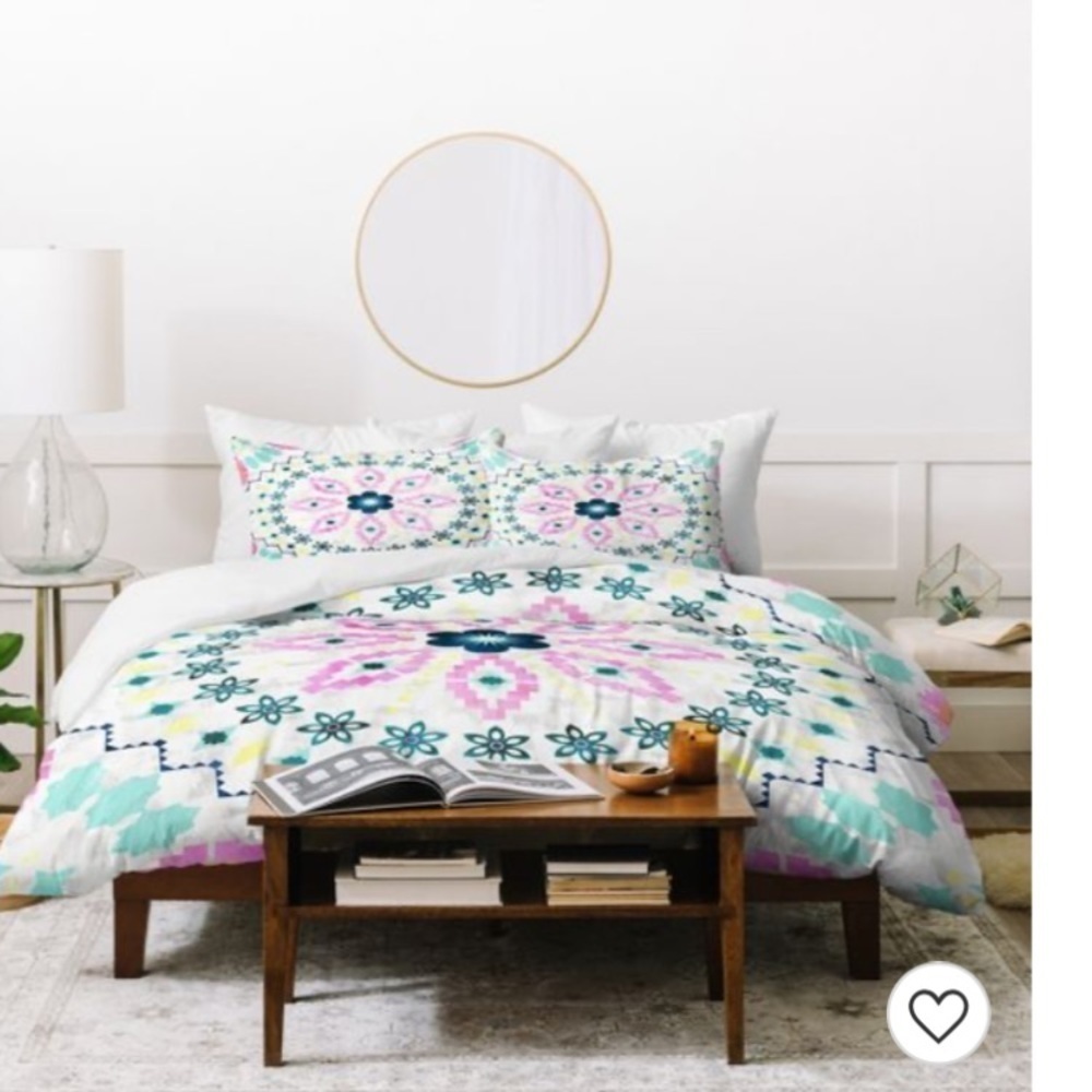 NWOT Aviana Mandala Duvet Cover Set Queen 3 pcs